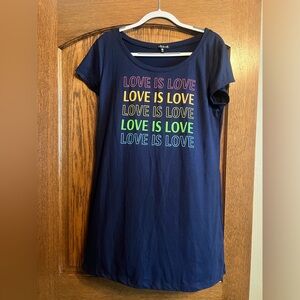 Tart Navy Love is Love Pajama Top